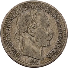 Austria-Hungary 10 Kreuzer 1870 KB Franz Joseph 1.6g Original Coin #LTZ260