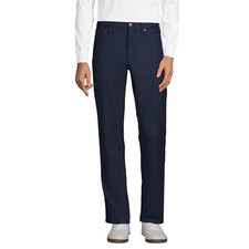 Lands' End Men's Twill 5 Pocket Pant Size 40 x 32 Navy