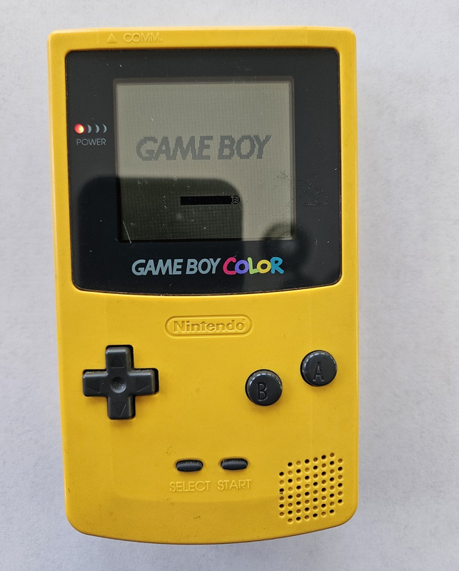 Nintendo Game Boy Color Yellow Handheld System CGB-001 Color Display
