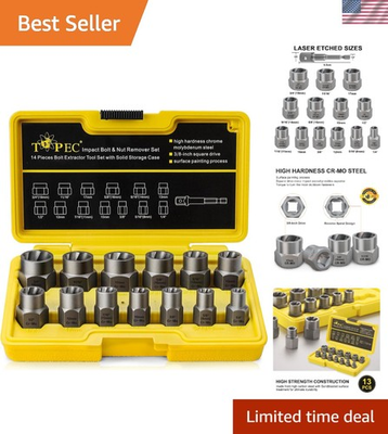 #ad #ad 131 Piece Impact Bolt amp; Nut Remover Set Ultimate Tool for Stripped Fasteners $41.59