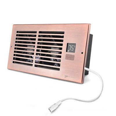 AyA Gear 4''x10'' Register Booster Fan with Thermostat, Quiet Air Vent Booster