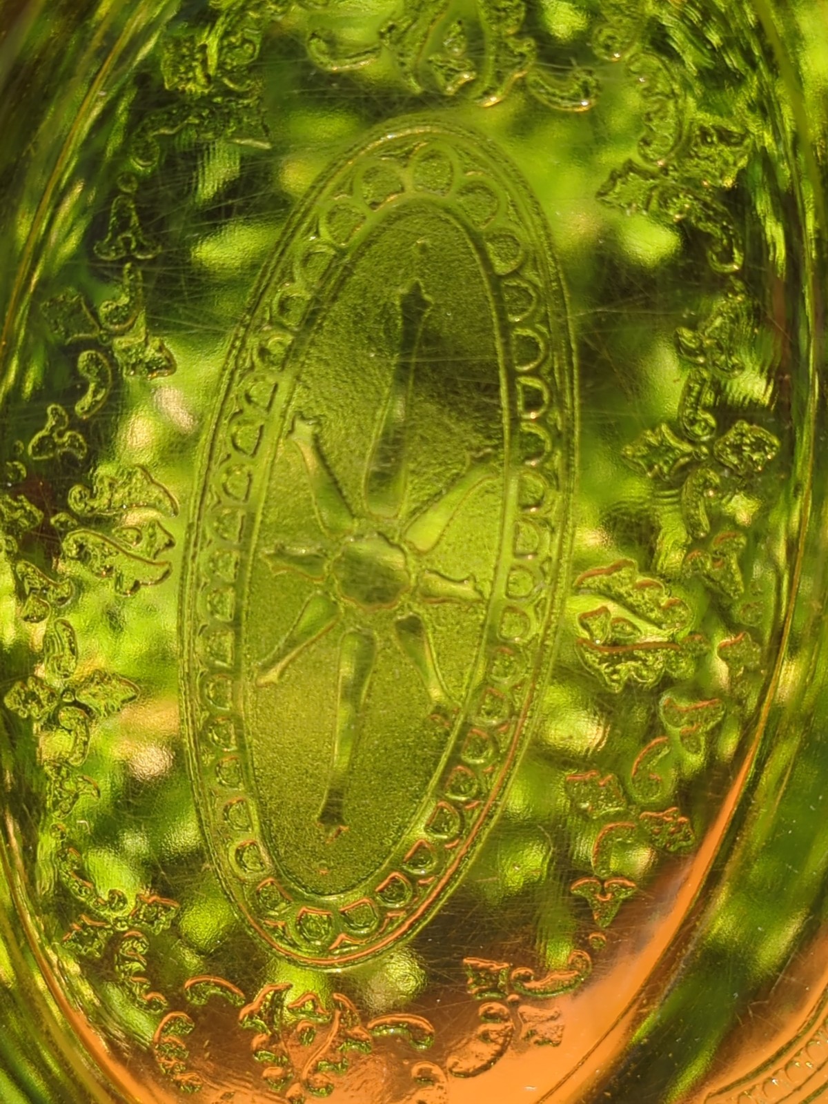 Lot of 3 Federal Patrician Spoke Amber Double Handled Bowl & Platter Depression