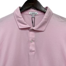 Peter Millar Men's Size XXL Golf Polo Short Sleeve Pink Pique Cotton Shirt Peru