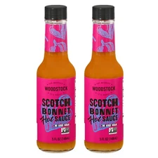 Woodstock Scotch Bonnet Hot Sauce, 5 fl oz, 2 Pack