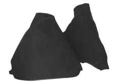 Shift Cover Handbrake Cuff For BMW 3 E90 E91 E92 E93 06-13 Black PU Suede