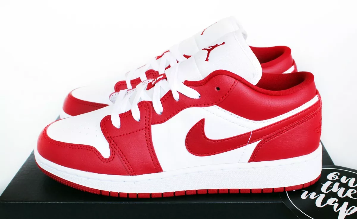 Nike Air Jordan 1 Retro Low Chicago Gym Red White Toe GS UK 3 5 6 7 US New