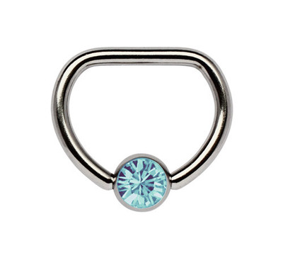 Intimo Piercing Capezzolo Gioiello Anello Bcr 1,2mm, 4/6mm Sfera Croce E 3 - Foto 8