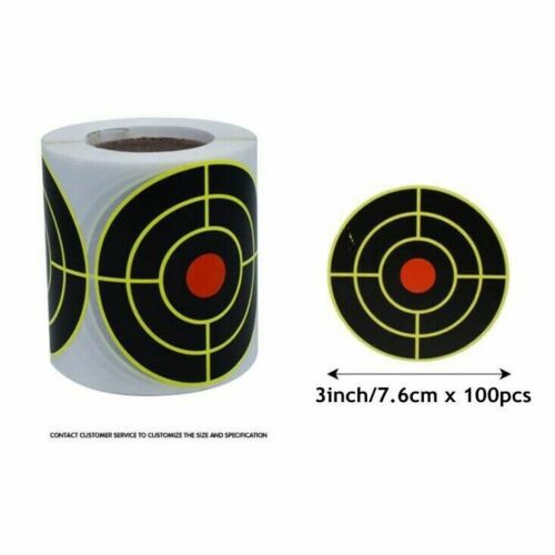 Self Adhesive Paper Reactive Splatter Shooting Target Stickers 250 Pcs / 1Roll - Picture 3 of 10