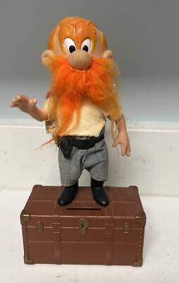 RARE VTG COIN BANK YOSEMITE SAM 1971 Warner Bros R Dakin 9.5  Orange Beard EUC