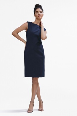 MM Lafleur The Dema Dress In French Terry In Navy Blue Size 0