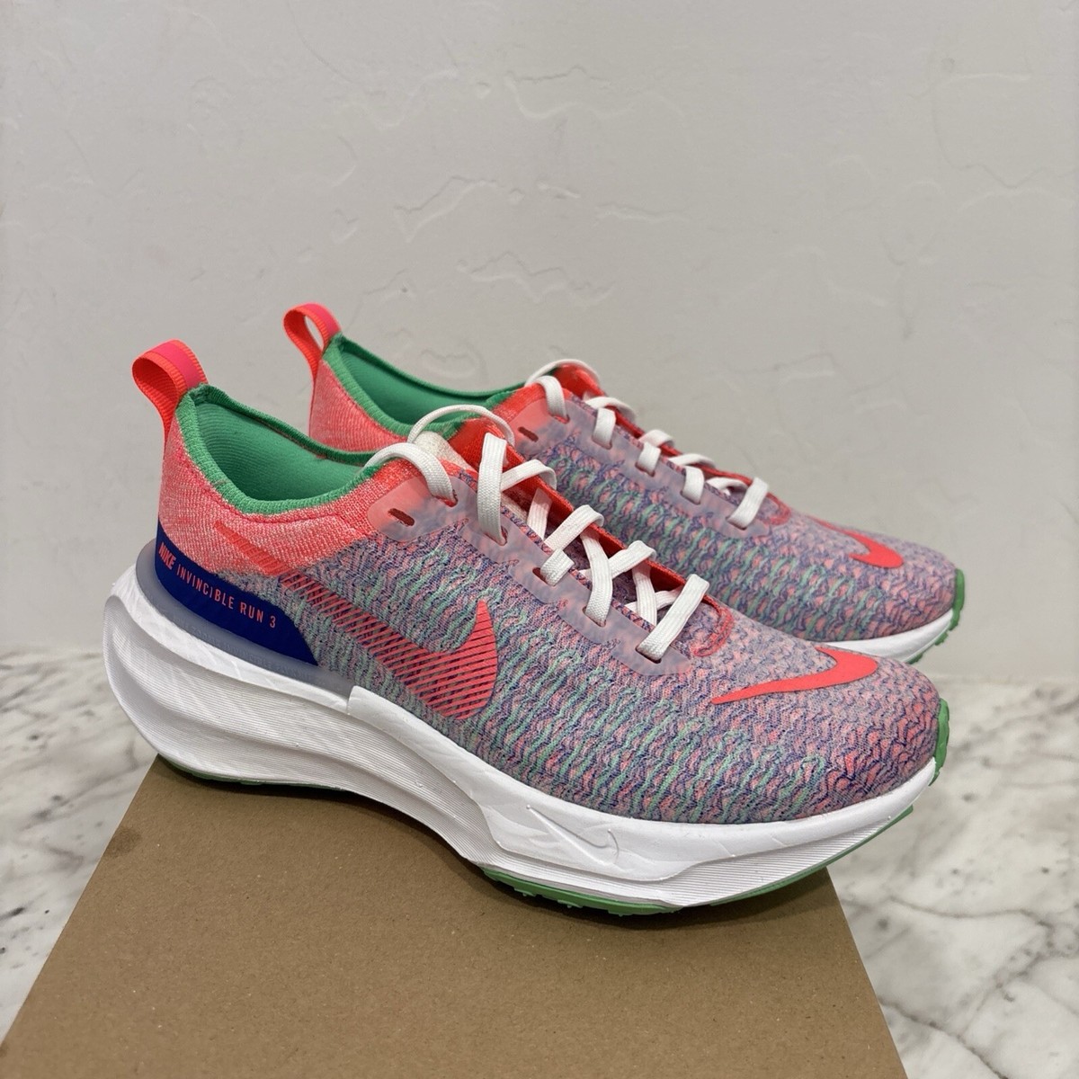 Women Nike ZoomX Invincible Run FK 3 Running Shoes Size 7.5 Pink