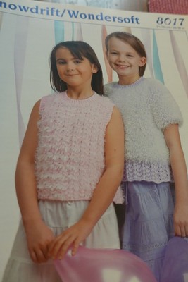 Stylecraft Knitting Pattern 8017 Tops  Girls 20-30