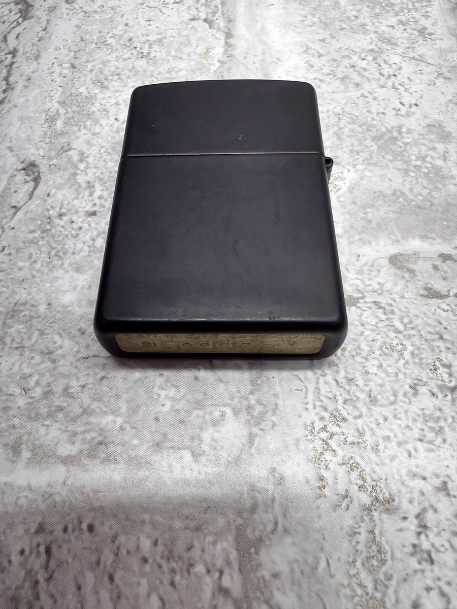 Black Matte Zippo Lighter A 16 Bradford PA Made In The U.S.A. | eBay