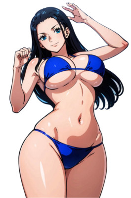 Nico Robin Waifu Weatherproof Anime Sticker 6'' Car Decal