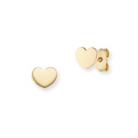 Cai Love Ohrstecker 925 Sterling Silber Gelb Vergoldet Herzform GläNzend Damen