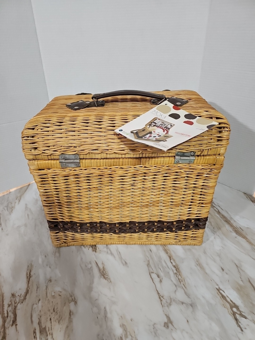 Picnic Time Yellowstone Picnic Basket Moka Collectiom  New (Read Description)