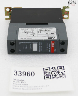 33960 ABB SEMICONDUCTOR CONTACTOR R100.30-ZS | eBay