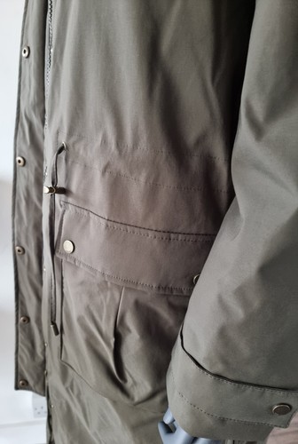 JOULES Wilcote Womens Waterproof Padded Raincoat Khaki Size 16 Rrp£129 - Picture 13 of 19