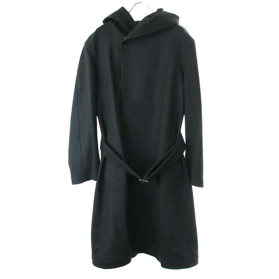 Yohji Yamamoto Regulation Men 14AW Belted Wool Hood Coat HF-C51 
