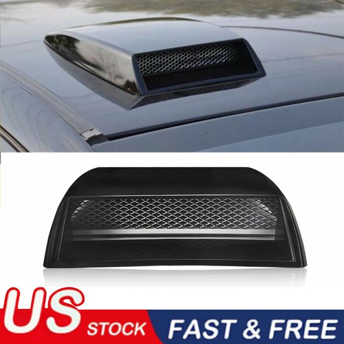 Non-functional Air Intake Covers Decorative Car Vent Cover - Self-Adhesive ABS Air Intake For Custom Automotive Styling (Bright Black) Hood Scoop - Foto 2