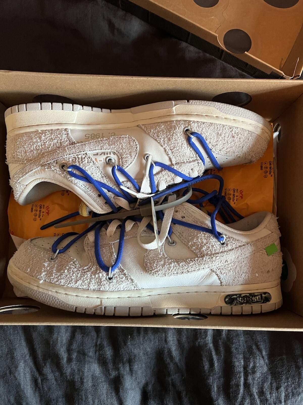 OFF WHITE X NIKE Nike Dunk Low X Off White UK 8.5 Lotto 32 di 50