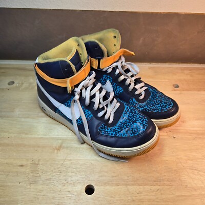 nike air force 1 mid legend blue maize