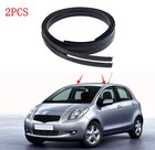 2PCS Car Roof Trim Moulding Strip Sealing Cover For Toyota 07-11 Yaris Hatchback