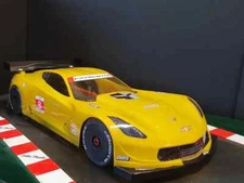 8503 BODY RC CORVETTE CR7 ARRMA INFRACTION, LIMITLESS SCALE 1/7+ masks