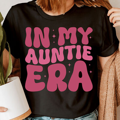 In My Auntie Era Favorite Tante Geschenk lustige Neuheit Damen-T-Shirts Top #NED