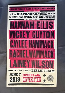 2019.06.07 Hatch Show Print Poster "CMT'S Next Women of Country" Lainey Wilson