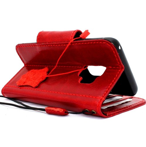 Echt Soft Leder Tasche für Samsung Galaxy S9 Magnet Kartenfächer Halter Slim - Bild 7 von 9