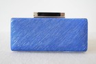 WITCHERY Blue & Black Evening Bag Box Clutch Purse NEW W/ TAGS! RRP $99.95