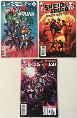 Suicide Squad Rebirth 1, From The Ashes 1, New 52 22 - Harley Quinn DC ...