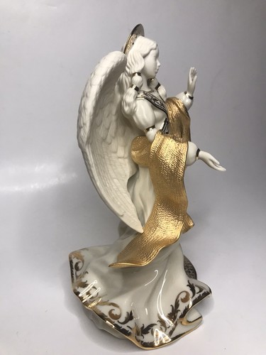 Lenox First Blessing Nativity Angel of Peace Porcelain Christmas Figurine 9” 24K - Picture 3 of 12