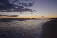Steetley pier sunrise  Hartlepool, UK  18" x 12" PRINT - UK COASTAL PHOTOGRAPHY