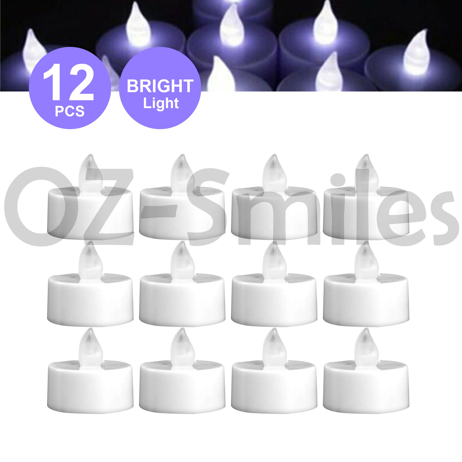 LED Tea Light Tealight Candle Flameless Wedding Decoration Batteries Included — image 8