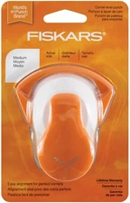 Fiskars Corner Lever Punch, Removeable Guide, 3x2-1/4 inches