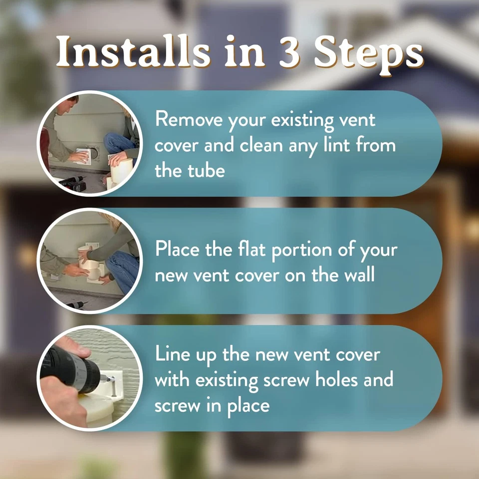 Cierre de ventilación para secadora Heartland Natural Energy Saving - Ven para secadora Heartland exterior Foto 3 de 4