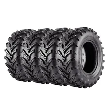 4PC TROPOW 25x8-12 25x8x12 Front & 25x10-12 25x10x12 Rear ATV UTV Mud Tires 6PR