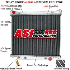 3ROW Aluminum Radiator Fits 1997-2014 99 Ford E150 E250 Econoline 4.2L /4.6L GAS
