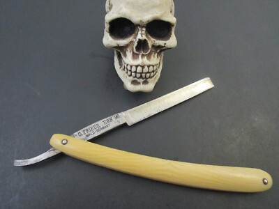 Vintage G Frieder ERN #38 Straight Razor Wald Germany 