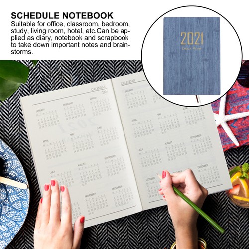 2021 Calendar Notebook Agenda Noting Book Practical Schedule Book Plan Note Pad - Picture 8 of 12