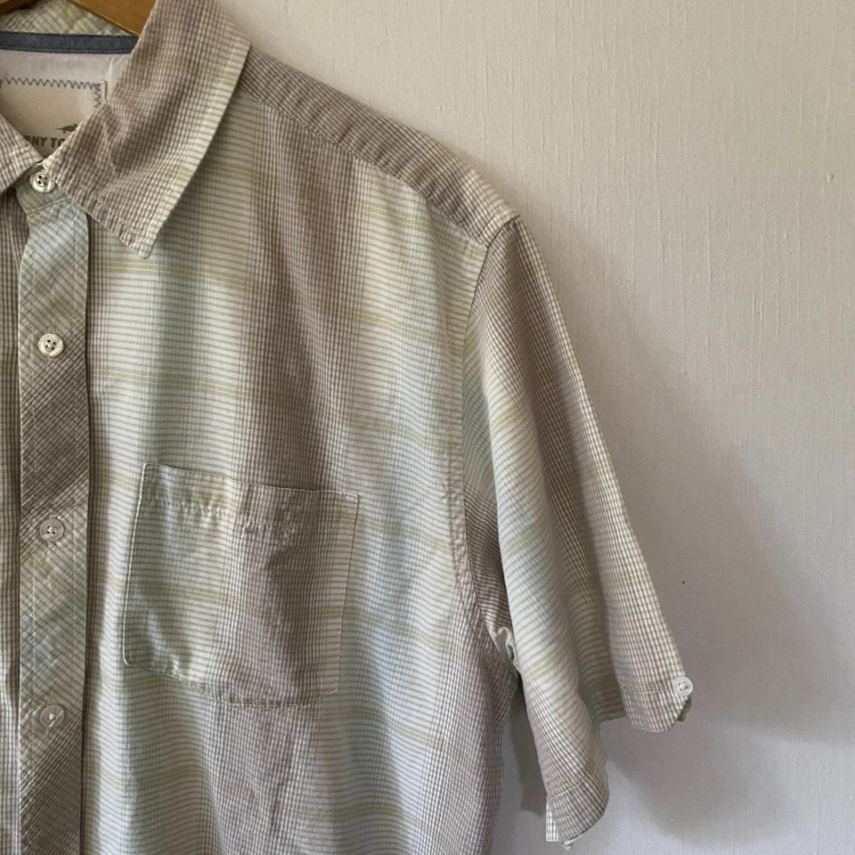 Horny Toad Shirt Mens Large Gray Blue Button Front Organic Cotton Casual Outdoor - Image 2 of 4
