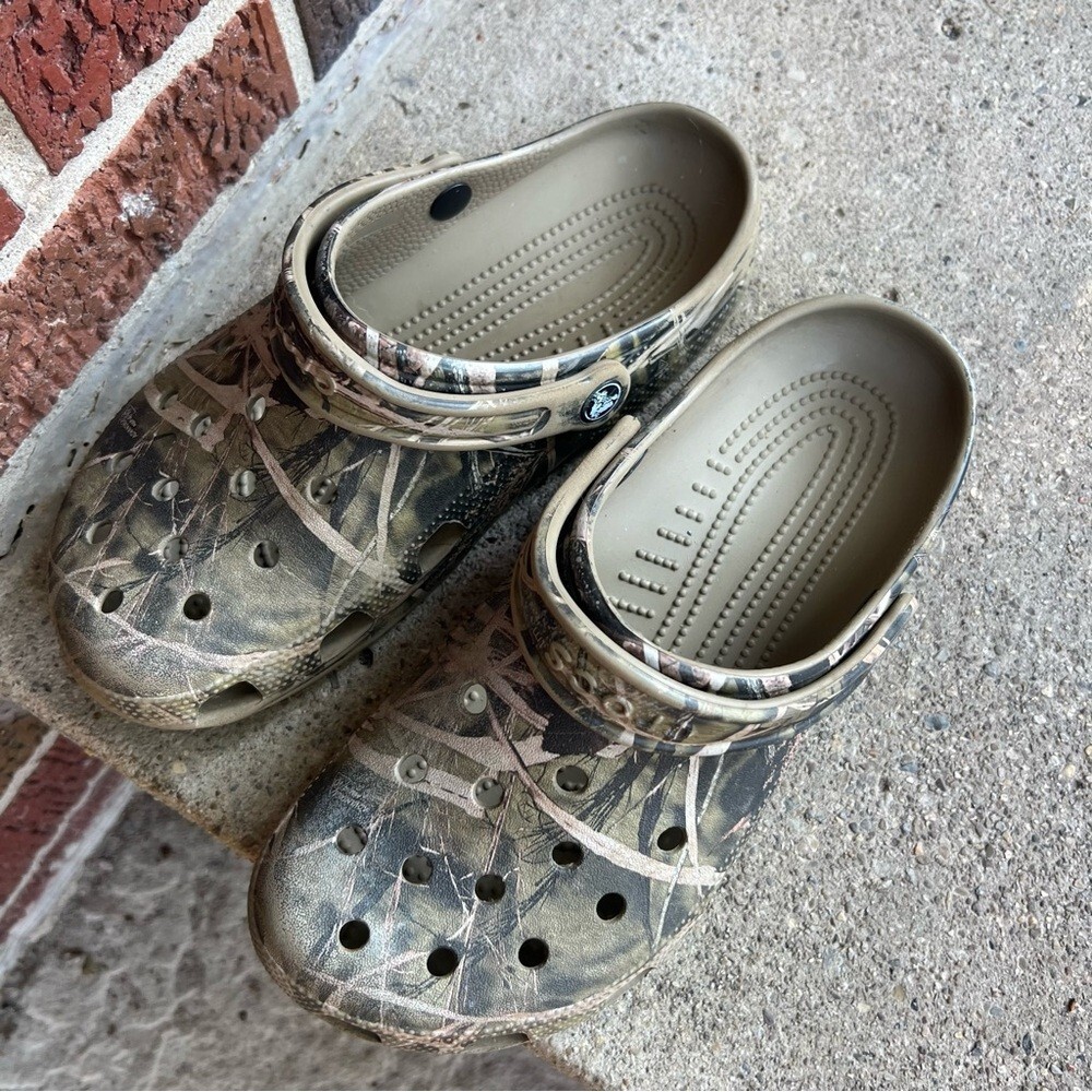 Crocs Green Nature Camouflage Slip On Crocs Crocs Goes All-In on Campground Coziness with These Comfy  main image 4