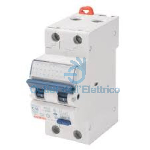 GEWISS GW94029 INTERRUTTORE MAGNETOTERMICO DIFFERENZIALE C.2P C25 4,5KA AC/0,03