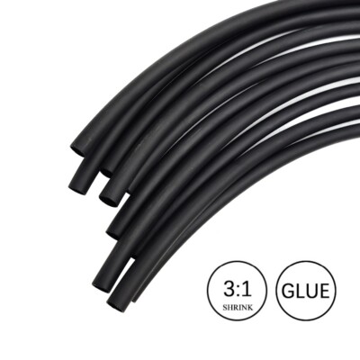 3:1 Heat Shrink Tubing Tube Black Glue Waterproof Dual Wall Wires Wrap