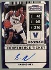 SADDIQ BEY 2020-21 Panini Contenders Rookie Conference Ticket Autograph 13/30