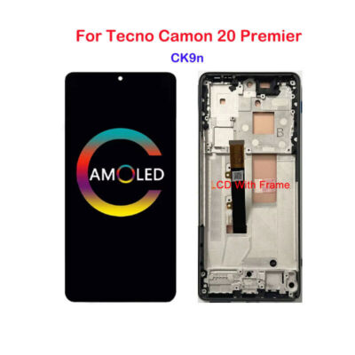 Full LCD Display Touch Screen Digitizer Frame For Tecno Camon 20 Premier CK9n