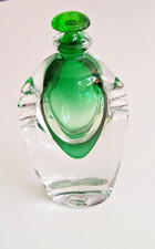 Karlin Rushbrooke art glass perfume bottle signed weighs 900g