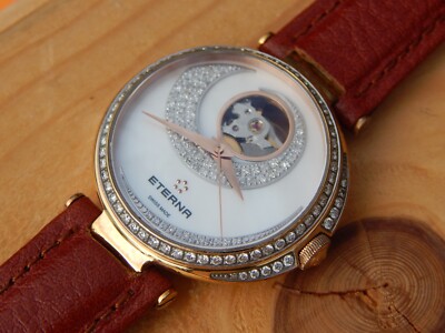 ETERNA　レディース 時計 Ladies ETERNA GRACE Open Art Diamonds Automatic Wrist Watch SW 200